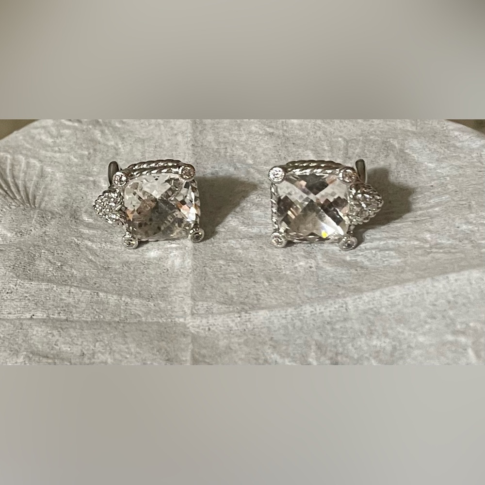 Judith Ripka diamonique earrings